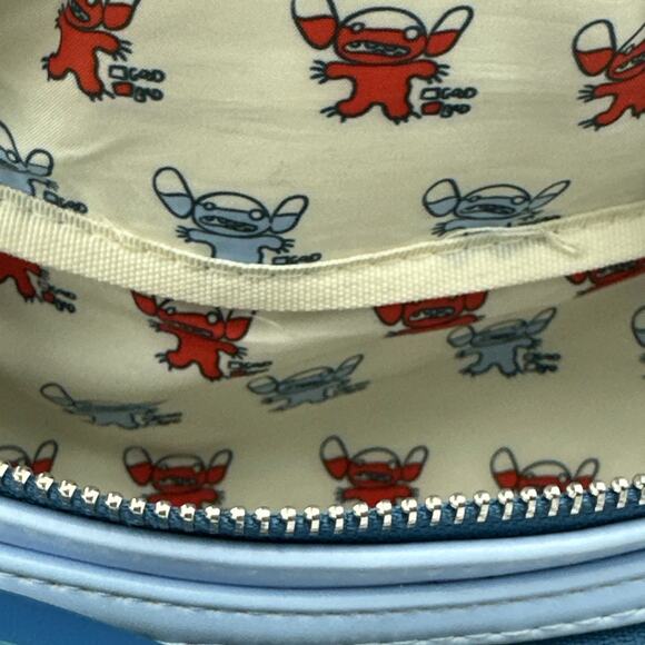 Loungefly Disney Lilo & Stitch Badness Level Fanny Pack BoxLunch Used - Picture 6 of 10